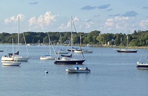 North Kingstown Casa | Harbor front, stairs to beach; beautiful outdoor spaces, grill ,kayaks, fire pit