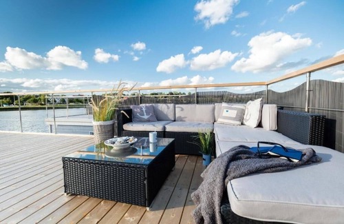 Schleswig-Flensburg District Alquiler De Eote | Hausboot Aegir für 5 Pers. mit Dachterrasse in Schleswig am Ostseefjord Schlei