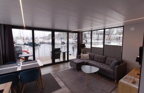 Flensburg Alquiler De Eote | Hausboot Fjord Meeresbrise mit Dachterrasse in Flensburg