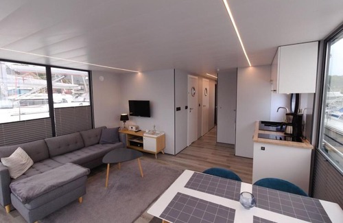 Flensburg Alquiler De Eote | Hausboot Fjord Meeresbrise mit Dachterrasse in Flensburg