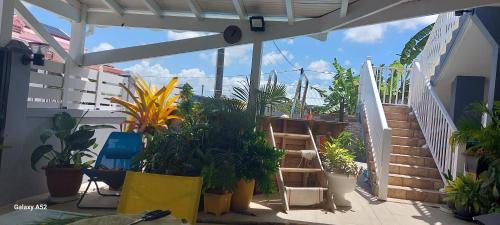 Anse-Bertrand Apartamento | Haut de villa agréable et paisible climatise, wifi