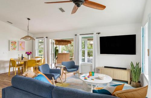 Vilano Beach Casa | Haven Hidden Grove Buyout 2 Homes - Walk to Beach Hot Tub Game Room Deck