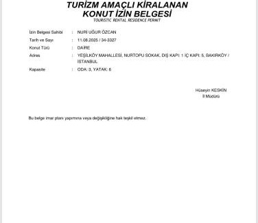 Bakırkoy Apartamento | Heart of Yesilkoy-Green village