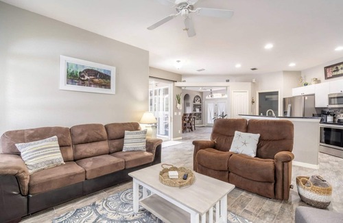 North Port Casa | Heated Saltwater Pool Home in Quiet neighbourhood