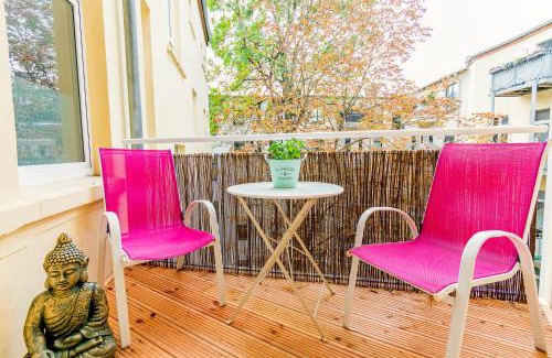 Magdeburg Apartamento | Helle Wohnung mit Balkon zum grünen Innenhof - WLAN, 4 Schlafplätze