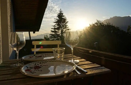 Sevelen Chalet De Esquí | Herzli-chalet mit Hotpot in den Schweizer Bergen