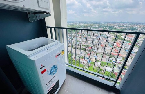 Bang Wa Apartamento | Hi-Floor MRT Bangkhae city canal view fast Wi-Fi