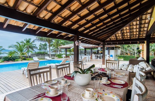 Jardim Carolina Casa | High standard house, right on the sand - Praia da Fortaleza - Ubatuba