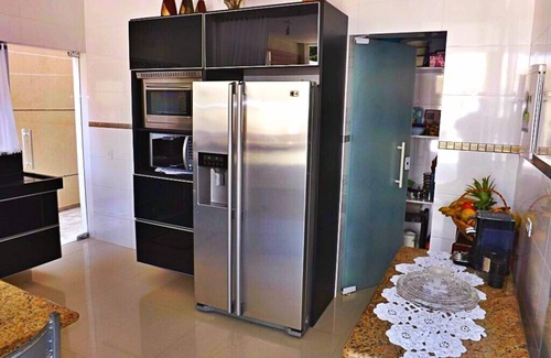 Jardim Acapulco Casa | Alto estándar de lujo Guaruja Acapulco Holiday Holidays FDS Pantalla grande120Pol R $ 800 / día Arriba