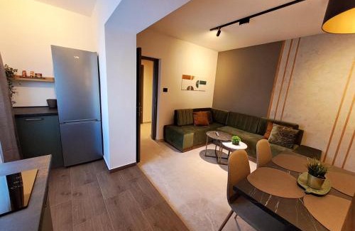 Nis Apartamento | HILL Lux Apartman 1, FREE Secure private yard PARKING 2 place, DESIGNER home & WI-FI rooms & SMART TVx3 & 2 Bedroom & Rooms & Apartments Nis