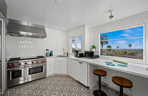 Point Loma Heights Casa | Hilltop hideaway with water view, alfresco courtyard, 1 mile to beach & OB Pier