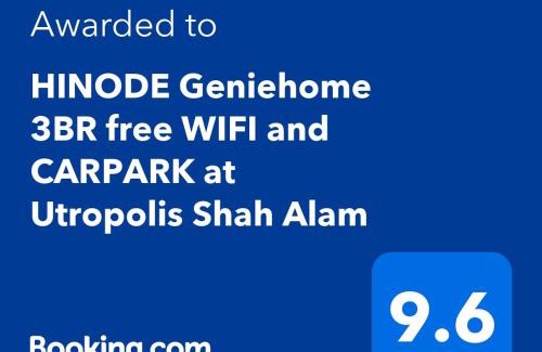 Shah Alam Apartamento | HINODE Geniehome 3BR free WIFI and CARPARK at Utropolis Shah Alam