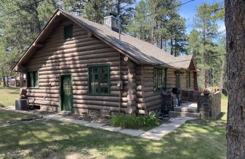 Rapid City Casa | Historic Log Cabin #14 at Horse Creek Resort
