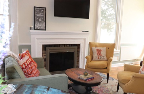 Afton Casa | Historic schoolhouse turned home in Afton, near Stillwater, skiing, pet friendly
