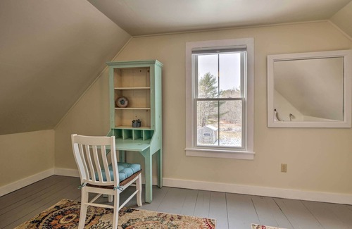 Waldoboro Casa | ¡NUEVO! Histórico Waldoboro House - ¡Renovado con cubierta!