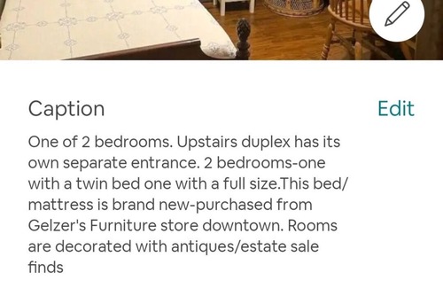 Hillsdale Apartamento | Historical Cottage Upper Level 2 Bedroom Duplex