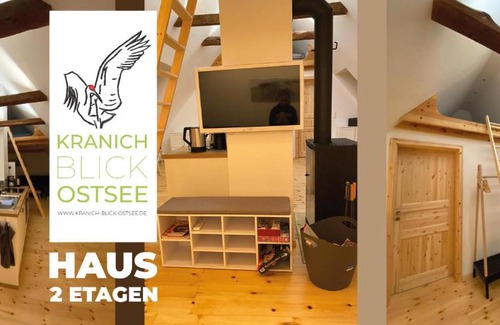 Neu Bartelshagen Casa | Historisches Bauernhaus für 8 Personen mit Luxus und Natur auf 2 Etagen ideal für Familien und Hunde 2500m2 eingezäunt an der Ostsee