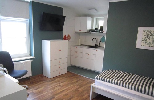 Gartenstadt-Stadtweide Apartamento | Apartamento de vacaciones Rostock para 1 persona con 1 dormitorio - Apartamento en casa unifamiliar