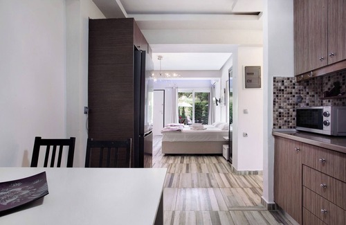Alikanas Apartamento | Apartamento vacacional "Villa Dionysia Apartment A1" con piscina compartida y Wi-Fi
