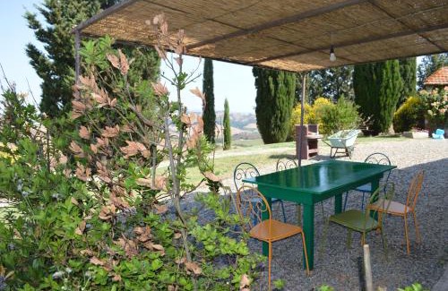 Asciano Apartamento | Holiday apartment with swimming pool, strade bianche, swimming pool, view
