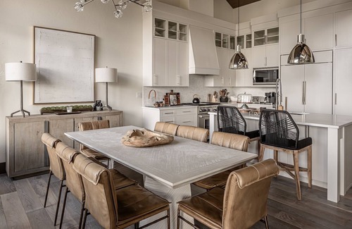 Spanish Peaks Casa | Luxury Townhome with Private Hot Tub! Shuffleboard! Pool Table! Darts! Firepit!