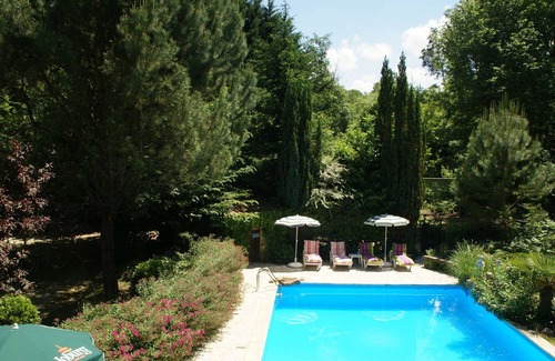 Lamonzie-Montastruc Casa | Acogedora casa de vacaciones en Lamonzie-Montastruc con piscina