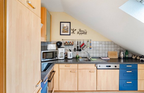 Mengershausen Casa | Casa de vacaciones 'Am Rehwinkel' con balcón y Wi-Fi