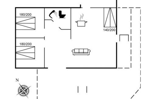 Grena Strand Casa | Holiday Home Baarde - 60m from the sea by Interhome