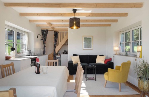 Lauterbach Casa | Casa de vacaciones 'Backhaus' con vistas a la montaña, terraza privada y jardín privado
