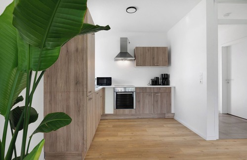 Lembruch Casa | Casa de vacaciones 'Das Strandhaus' con terraza privada, jardín privado y Wi-Fi
