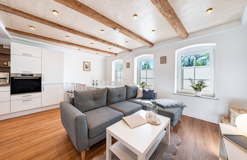 Nikolaivorstadt Casa | Casa de vacaciones 'Feriehaus1856de Mit Sauna' con jardín compartido y Wi-Fi