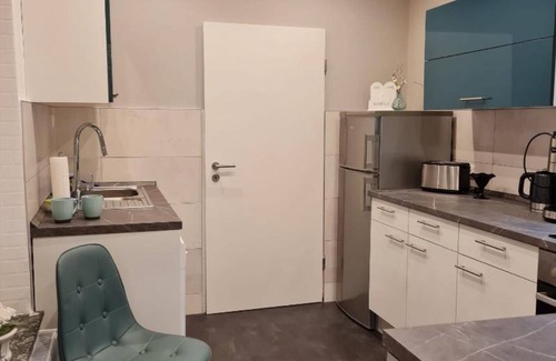Brunsbuttel Casa | Casa de vacaciones 'Ferienhaus Küstenperle' con terraza privada, jardín compartido y Wi-Fi