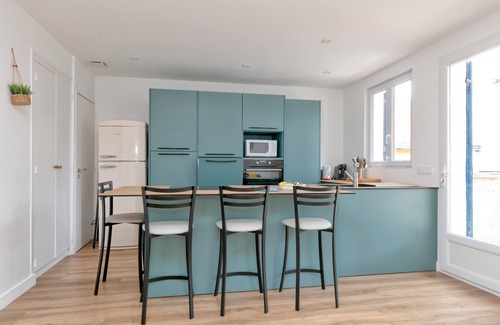 La Baule-Escoublac Villa | Casa de vacaciones 'Sandrine Au Calme Avec Jardin' con terraza privada, jardín privado y Wi-Fi