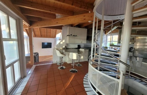Gemarkung Stockhausen Casa | Casa de vacaciones 'Lichtdurchflutetes Architektenhaus' con vistas a la montaña, terraza y Wi-Fi