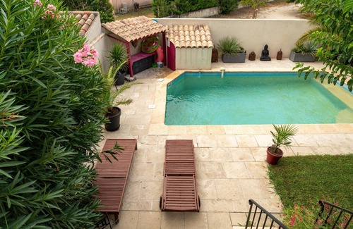 Cavaillon Casa | Casa de vacaciones 'P'tit Bout De Paradis' con piscina privada, terraza privada y Wi-Fi