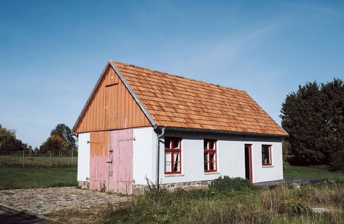 Rensow Casa | Casa de vacaciones 'Projektraum Obst und Sterne' con terraza privada