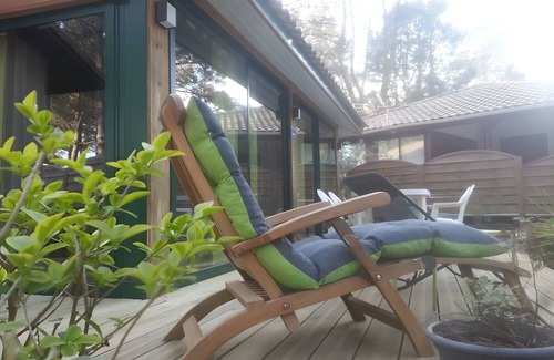 Moliets-et-Maa Casa | Casa de Vacaciones 'Stéphane Le Gac' con Piscina Compartida, Terraza Privada y Wi-Fi