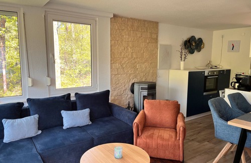 Bellin Casa | Casa vacacional 'Strandhaus Am Haff' con terraza privada, jardín compartido y Wi-Fi