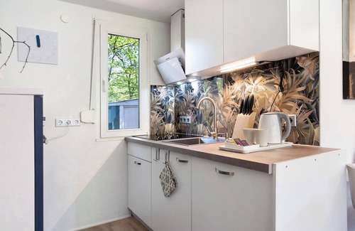 Bellin Casa | Casa vacacional 'Strandhaus Am Haff' con terraza privada, jardín compartido y Wi-Fi