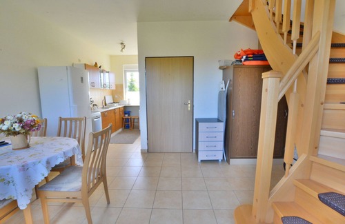 gmina Bedzino Casa | Casa junto al lago Jamno con muelle privado