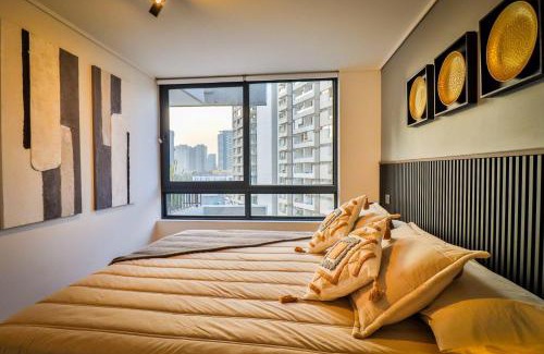 Nunoa Apartamento | HOM I A Pasos Del Metro Nuble Depto 2PAX en Nunoa