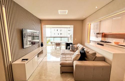 Vila Clais Casa | Home 48 I Apto pé na areia e com Piscina Aquecida em Bertioga