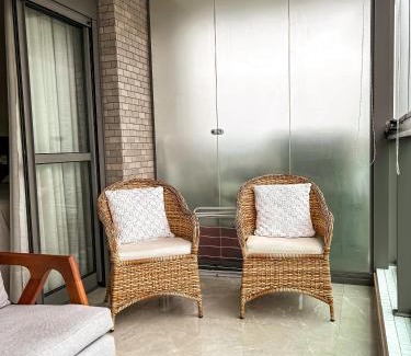 Vila Clais Casa | Home 48 I Apto pé na areia e com Piscina Aquecida em Bertioga