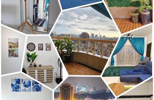 Shah Alam Apartamento | Homestay MAHLIGAI VIEW near Masjid Shah Alam, UITM Shah Alam, I-City, stadium shah alam, SACC, PKNS, IDCC, MSU, 17 min kuala lumpur & klang, max 10 people, free food, snooker, pingpong, indoor games, swimming pool, fast wifi