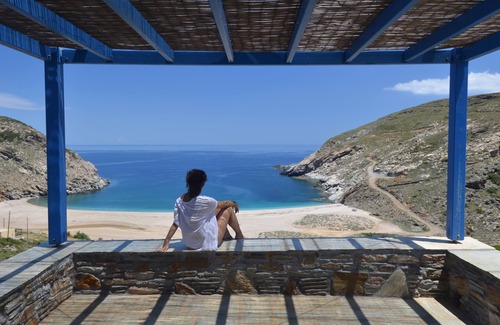 Andros Apartamento | Residencia de luna de miel con vistas al mar en Andros