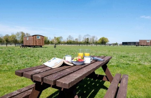 Bedfield Cabina | Honeysuckle Farm Hut 4 - Suffolk Farm Holidays