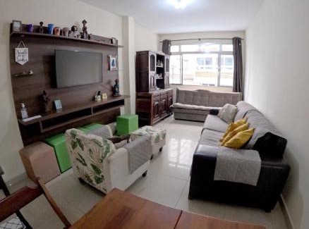Gonzaga Apartamento | Hospede-se a 3 min da praia do Gonzaga, Santos