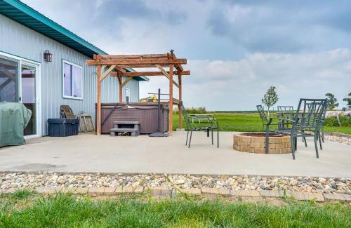 Fedora Casa | Hot Tub and Fire Pit Family Retreat in South Dakota