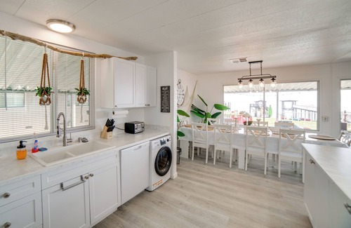 North Lakeport Casa | Hot Tub, Views & Dock! Playful Home on Clear Lake
