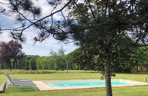 Soulaures Casa | Cottage Cantegrel Monpazier Périgord en el campo piscina privada terreno cerrado
